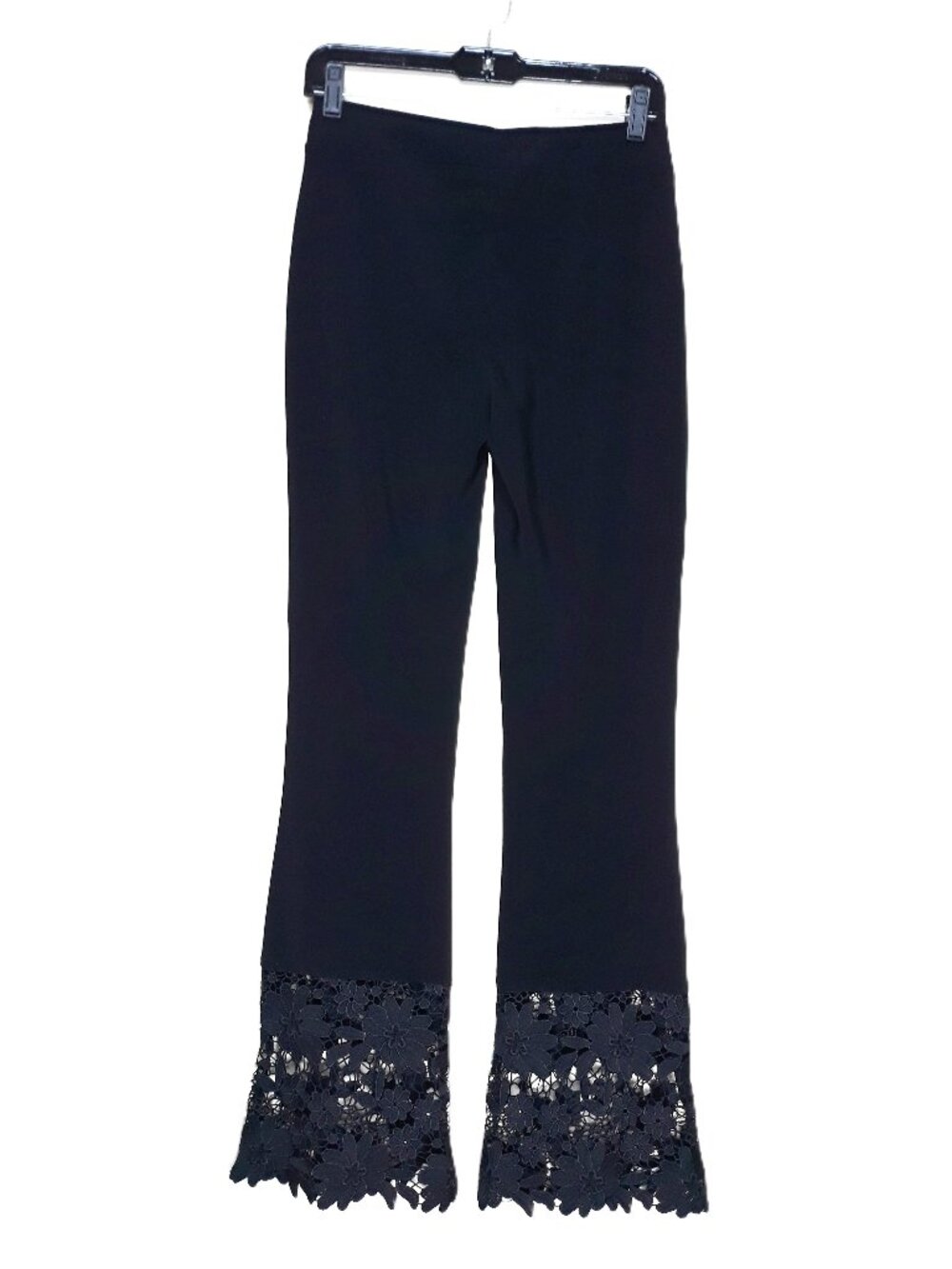 Joseph Ribkoff Boho Black Lace Cuff Flare Pants Artsy Party Event Festival - Picture 3 of 10